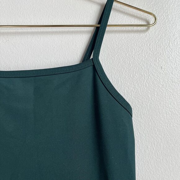girlfriend collective Women's Cami Unitard in Moss Green Size MEDIUM - Picture 3 of 6